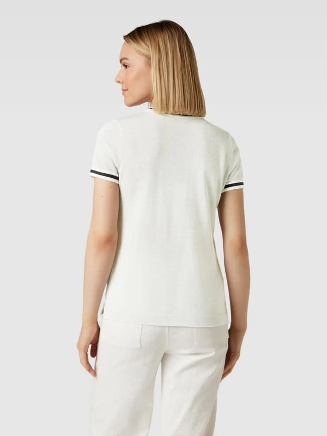 Jake*s Collection Strickshirt Mit Abschlüssen Mit Kontraststreifen - Ecru 6 Jake*s Collection Strickshirt Mit Abschlüssen Mit Kontraststreifen - Ecru – Bild 5