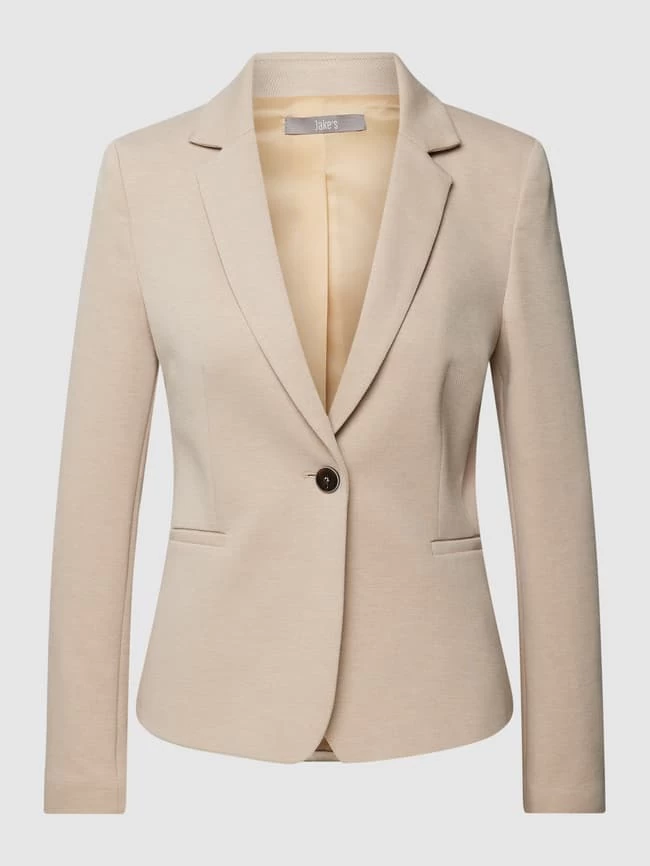 Jake*s Collection Blazer Mit Knopfverschluss - Beige 4 Jake*s Collection Blazer Mit Knopfverschluss - Beige – Bild 2