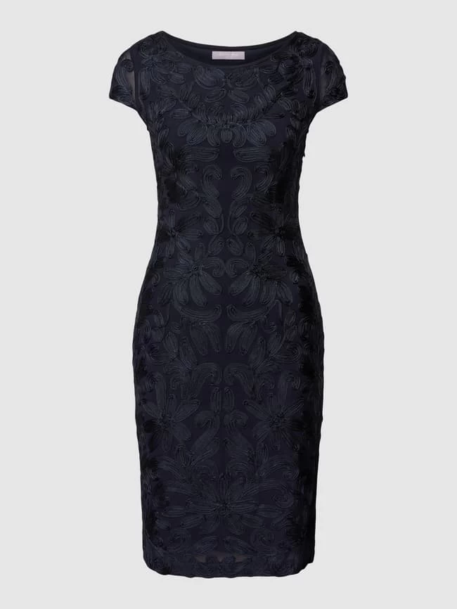 Christian Berg Cocktail Etuikleid Mit Strukturmuster - Marineblau Meliert 4 Christian Berg Cocktail Etuikleid Mit Strukturmuster - Marineblau Meliert – Bild 2