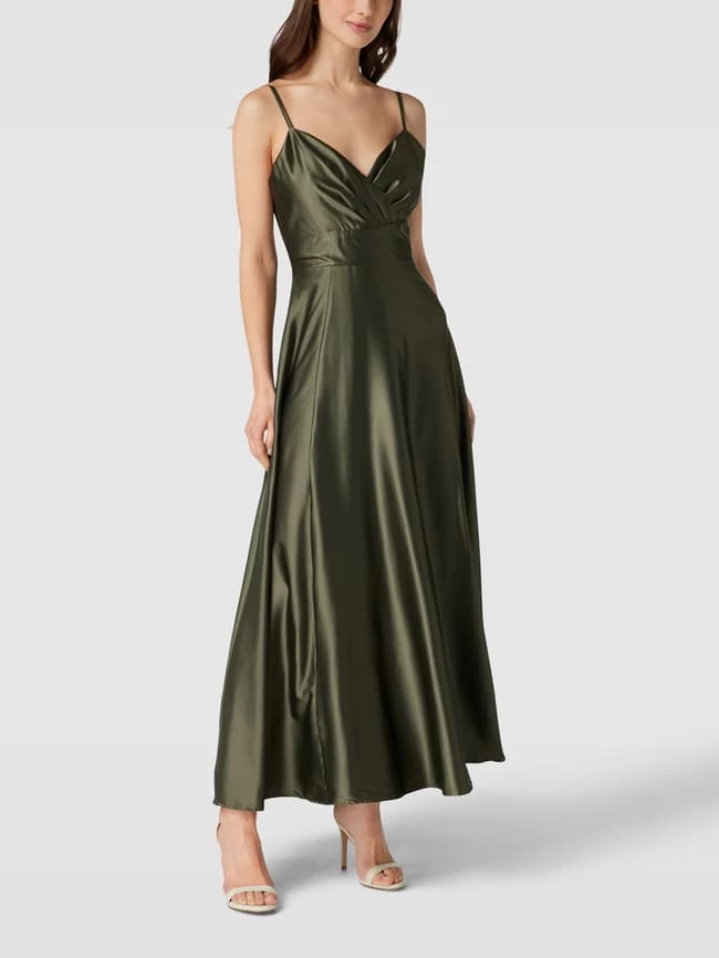 Paradi Abendkleid Mit Gehschlitz - Olivgrün 3 Paradi Abendkleid Mit Gehschlitz - Olivgrün