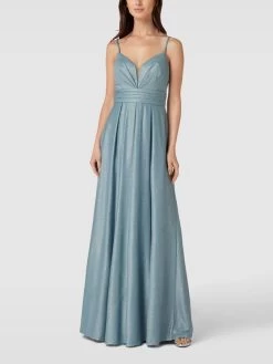 Damen Mode 34 Jake*s Cocktail Abendkleid Mit Herz-Ausschnitt - Schilf