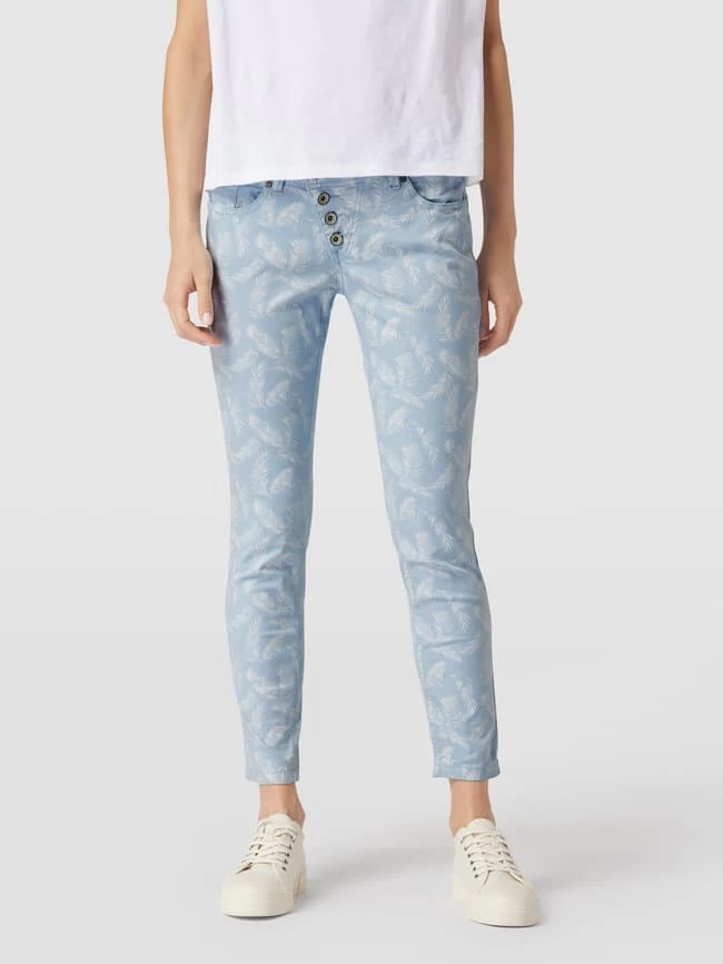 Buena Vista Stoffhose Mit Floralem Allover-Muster - Bleu 6 Buena Vista Stoffhose Mit Floralem Allover-Muster - Bleu – Bild 4