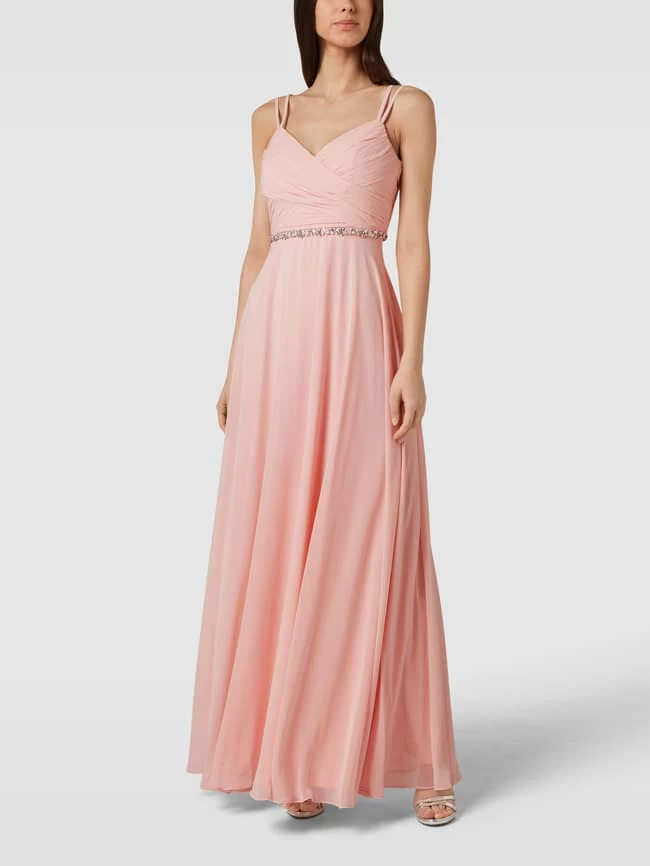 Jake*s Cocktail Abendkleid Mit Herz-Ausschnitt - Altrosa Meliert 3 Jake*s Cocktail Abendkleid Mit Herz-Ausschnitt - Altrosa Meliert