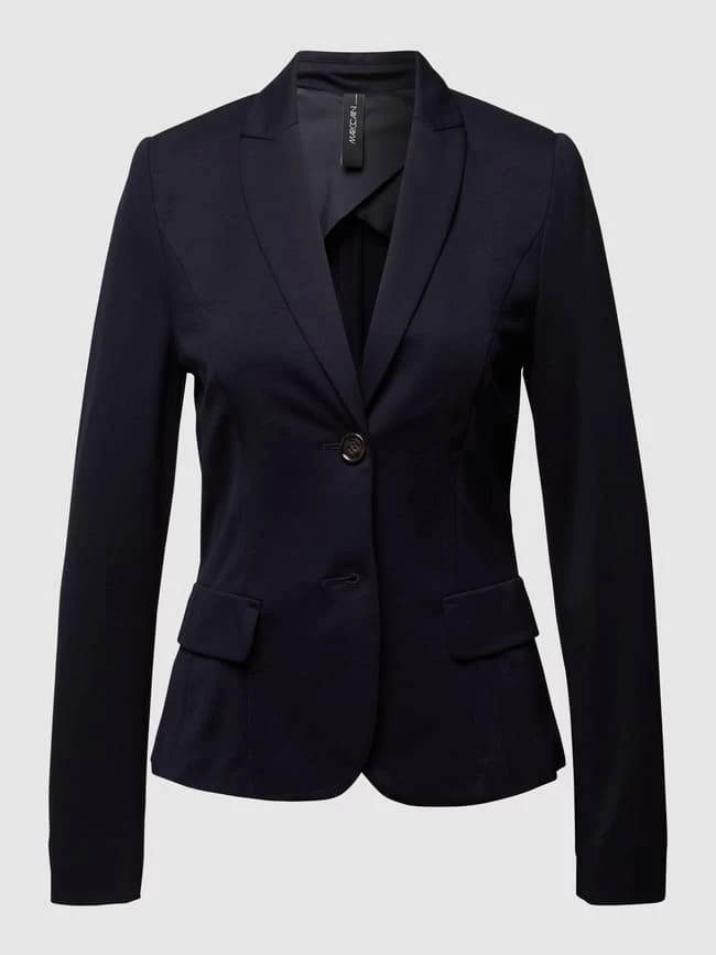 Marc Cain Blazer Mit Angedeuteten Pattentaschen - Marineblau 4 Marc Cain Blazer Mit Angedeuteten Pattentaschen - Marineblau – Bild 2