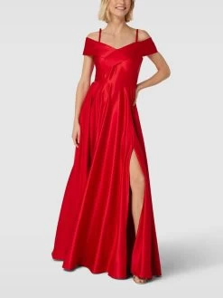 Christian Berg Cocktail Abendkleid In Bandeau-Form - Rot