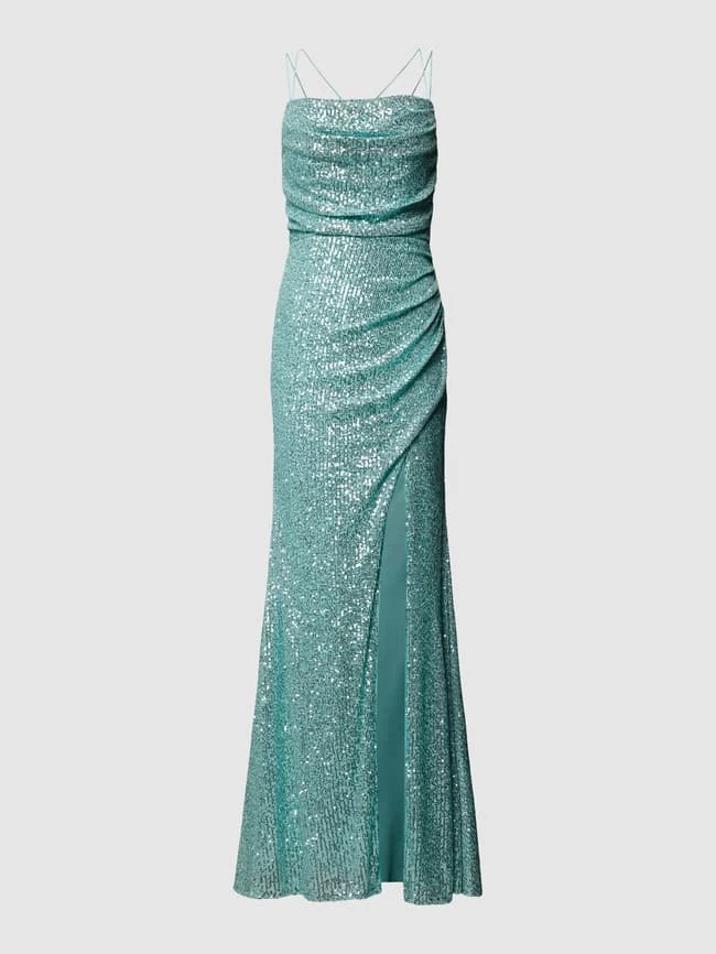 Luxuar Abendkleid Mit Allover-Paillettenbesatz - Mint 4 Luxuar Abendkleid Mit Allover-Paillettenbesatz - Mint – Bild 2