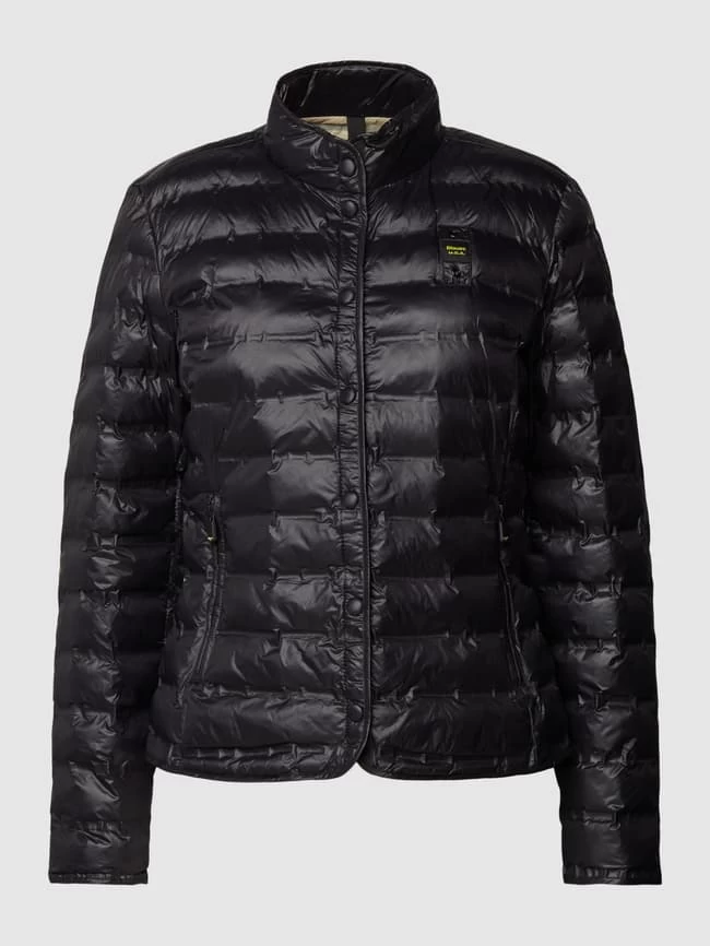 Blauer Usa Steppjacke Mit Stehkragen - Schwarz 4 Blauer Usa Steppjacke Mit Stehkragen - Schwarz – Bild 2