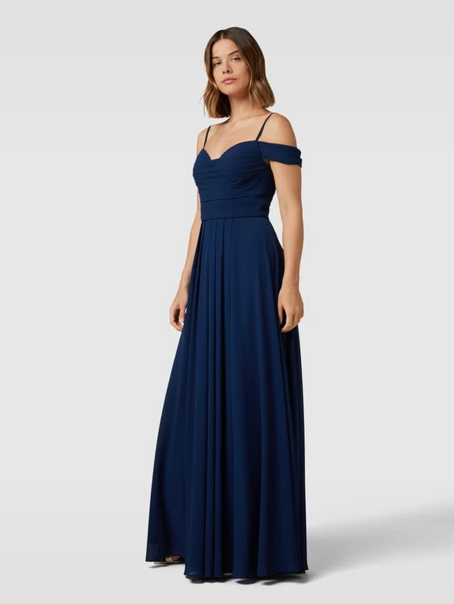 Mascara Abendkleid Im Cold-Shoulder-Design - Marineblau 3 Mascara Abendkleid Im Cold-Shoulder-Design - Marineblau