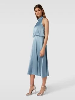 Damen Mode 30 V By Vera Mont Cocktailkleid Im Stufen-Look - Hellblau