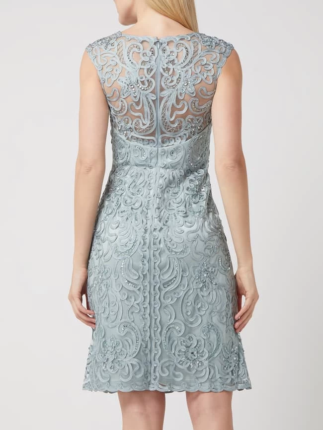 Luxuar Cocktailkleid Mit Zierborten - Mint 7 Luxuar Cocktailkleid Mit Zierborten - Mint – Bild 5