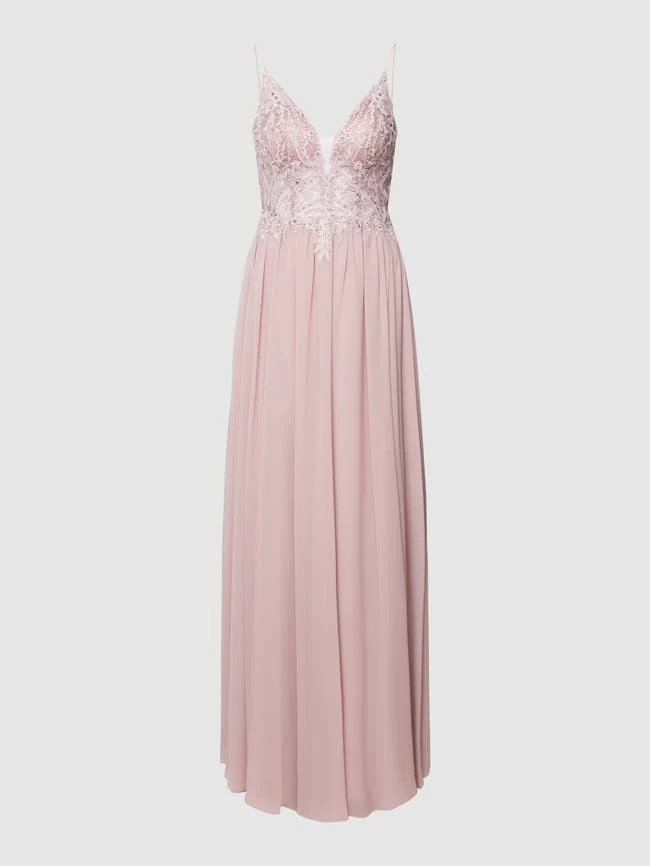 Laona Abendkleid Mit Floralen Stickereien - Rosa 4 Laona Abendkleid Mit Floralen Stickereien - Rosa – Bild 2
