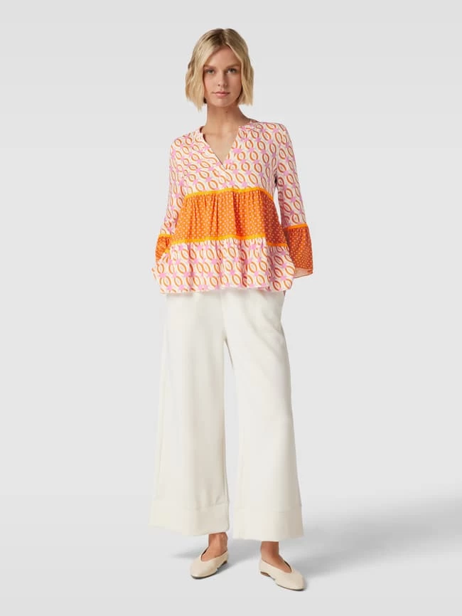 Emily Van Den Bergh Blusenshirt Mit Allover-Muster - Pink 3 Emily Van Den Bergh Blusenshirt Mit Allover-Muster - Pink