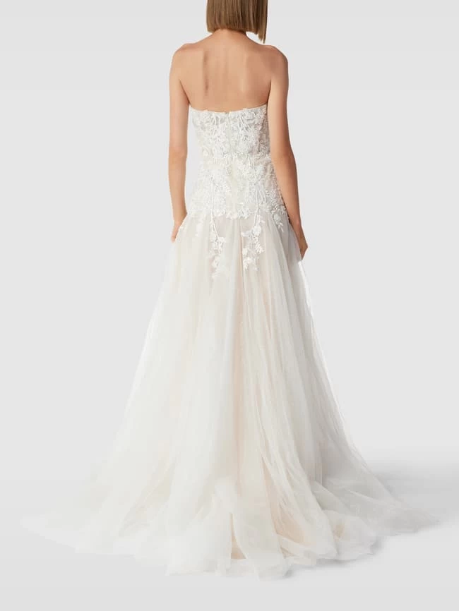 Unique Abendkleid Mit Herz-Ausschnitt - Offwhite 7 Unique Abendkleid Mit Herz-Ausschnitt - Offwhite – Bild 5