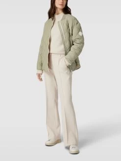 Fuchs Schmitt Steppjacke Mit Label-Detail - Khaki