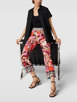 Cambio Hose Mit Allover-Muster Modell 'Rainee' - Pink