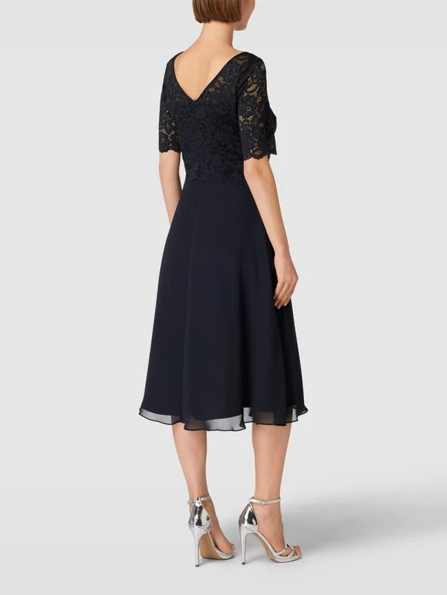 Christian Berg Cocktail Cocktailkleid Mit Spitzenbesatz - Marineblau Meliert 7 Christian Berg Cocktail Cocktailkleid Mit Spitzenbesatz - Marineblau Meliert – Bild 5