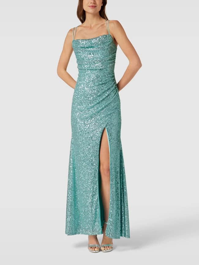 Luxuar Abendkleid Mit Allover-Paillettenbesatz - Mint 3 Luxuar Abendkleid Mit Allover-Paillettenbesatz - Mint