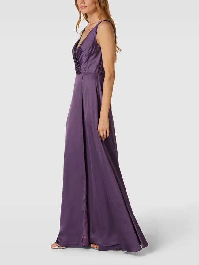 Luxuar Abendkleid Mit Herz-Ausschnitt - Pflaume 6 Luxuar Abendkleid Mit Herz-Ausschnitt - Pflaume – Bild 4