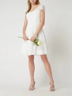 Luxuar Brautkleid Aus Häkelspitze Und Chiffon - Offwhite