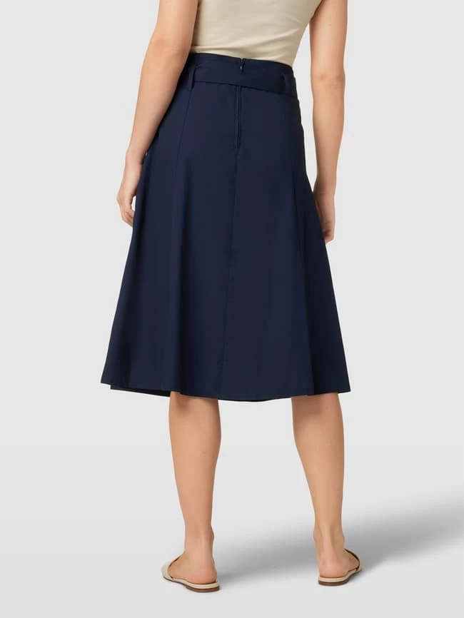 Montego Midirock Mit Bindegürtel - Dunkelblau 7 Montego Midirock Mit Bindegürtel - Dunkelblau – Bild 5