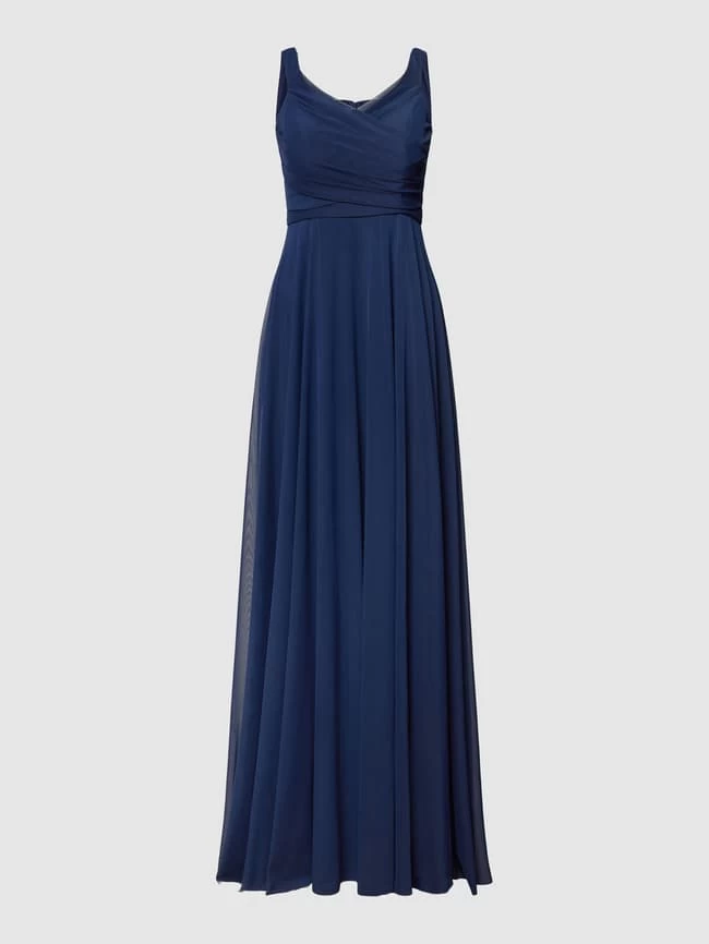 TROYDEN COLLECTION Abendkleid Mit Breiten Trägern - Marineblau 4 TROYDEN COLLECTION Abendkleid Mit Breiten Trägern - Marineblau – Bild 2