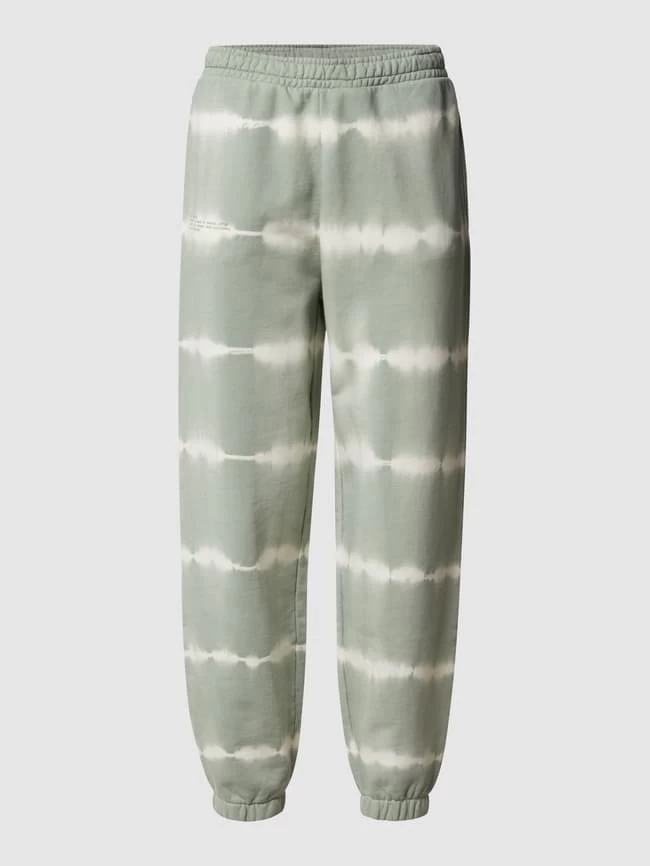 Jake*s Casual Sweathose In Batik-Optik - Olivgrün 4 Jake*s Casual Sweathose In Batik-Optik - Olivgrün – Bild 2