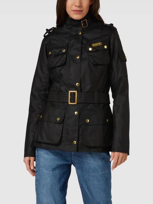 Barbour International™ Jacke Mit Label-Patch Modell 'LADIES' - Schwarz 6 Barbour International™ Jacke Mit Label-Patch Modell 'LADIES' - Schwarz – Bild 4