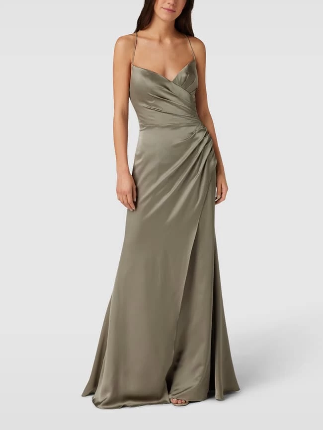 Luxuar Abendkleid Mit Gekreuzter Schnürung Auf Der Rückseite - Mint 3 Luxuar Abendkleid Mit Gekreuzter Schnürung Auf Der Rückseite - Mint