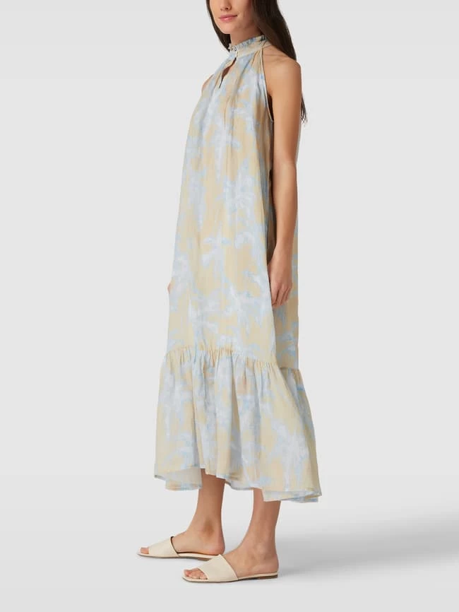 Tonno & Panna Blusenkleid Mit Allover-Muster Modell 'Kate' - Taupe 3 Tonno & Panna Blusenkleid Mit Allover-Muster Modell 'Kate' - Taupe