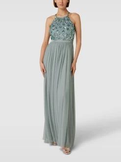 Jake*s Cocktail Abendkleid Mit Paillettenbesatz - Schilf