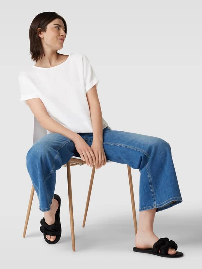 Christian Berg Woman Leinenbluse Mit U-Boot-Ausschnitt - Weiß 3 Christian Berg Woman Leinenbluse Mit U-Boot-Ausschnitt - Weiß