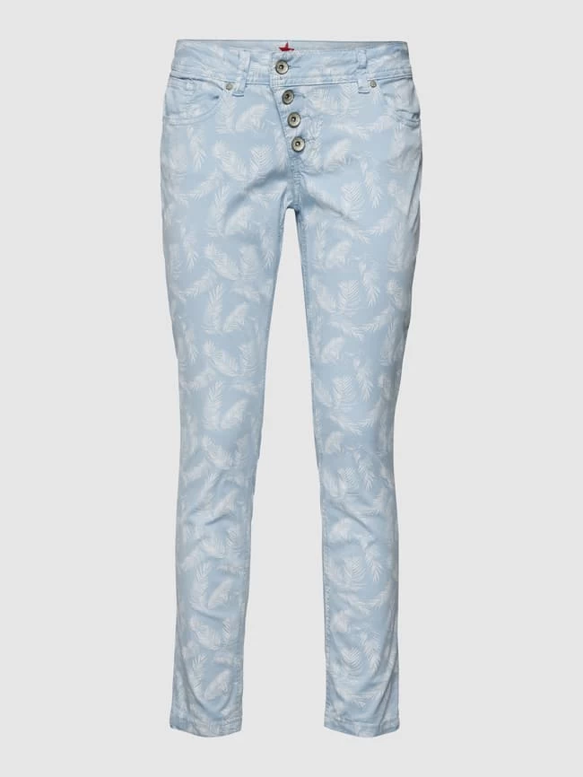 Buena Vista Stoffhose Mit Floralem Allover-Muster - Bleu 4 Buena Vista Stoffhose Mit Floralem Allover-Muster - Bleu – Bild 2