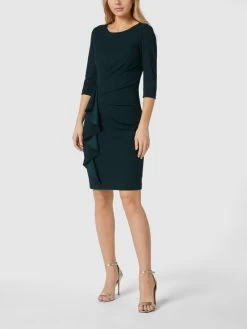 Damen Mode 26 Paradi Cocktailkleid Mit Drapierung Und Volantbesatz - Grün
