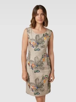 White Label Knielanges Kleid Aus Leinen Mit Motiv-Print - Sand -Damen Mode ap642j9j6spl2j9had93idii8p9kidid65548hpl9h4j2hi69h7k6jac9d7kuj9lacqkijqmakrkeji36t3j6d3675i30c9ncpgmad1kc8q38ohg69i30phicgp6cdhg6ss3ipg