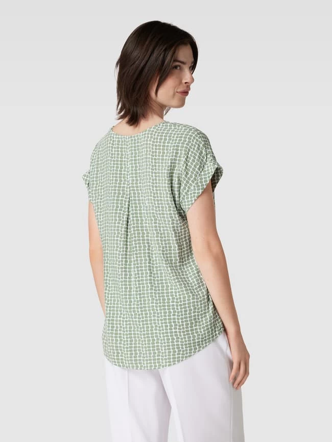 Montego Blusenshirt Mit Allover-Muster - Gras Grün 7 Montego Blusenshirt Mit Allover-Muster - Gras Grün – Bild 5